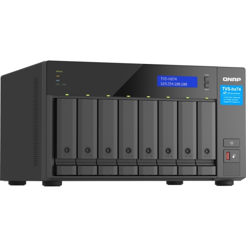 QNAP TVS-h874-i5-32G-US 8 Bay High-Speed Desktop NAS with M.2 PCIe Slots, 12th Gen Intel Core CPU, up to 64GB DDR4 RAM, 2.5 GbE Networking and PCIe