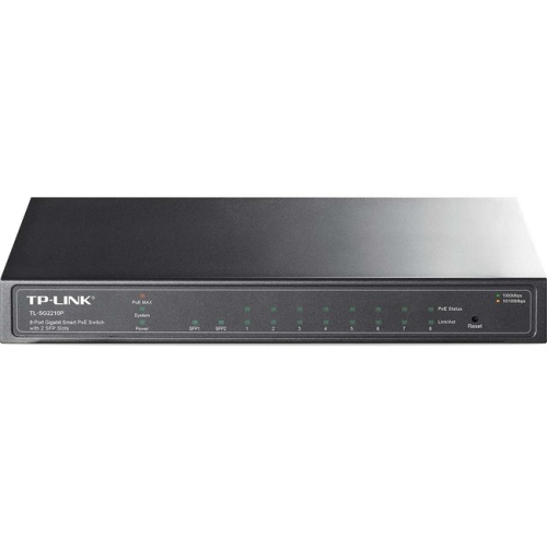 TP-Link TL-SG2210P 8-Port Gigabit Smart PoE Switch with 2 SFP Slots