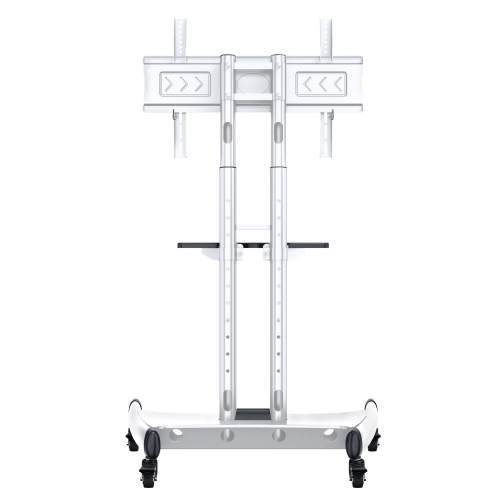 Boost Industries AVC3265ii-WH Universal Mobile TV Cart TV Stand for 32″ to 80″ TVs - White