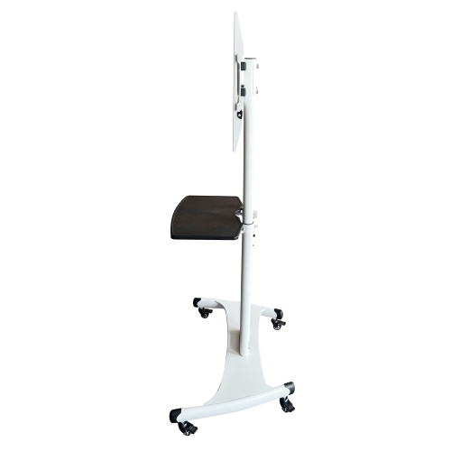 Boost Industries AVC3265ii-WH Universal Mobile TV Cart TV Stand for 32″ to 80″ TVs - White