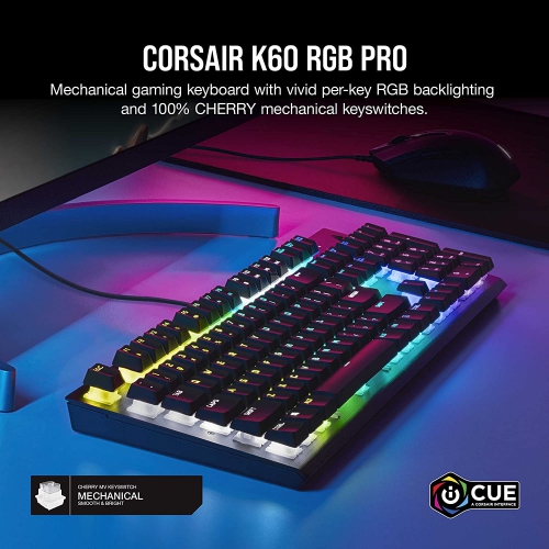 Corsair K60 RGB Pro Mechanical Gaming Keyboard - Black by CORSAIR - Open Box condition - Image 3