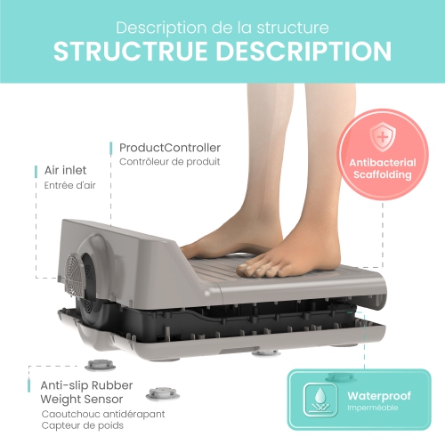 Sèche-corps et sèche-pieds VOVO STYLEMENT BD-7700G, fabriqué en Corée, sèche-cheveux à contrôle de la température et du volume du vent avec affichage