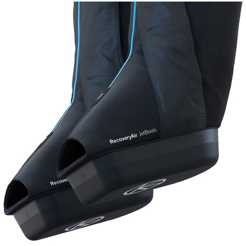 Image 4 of 10.. Therabody RecoveryAir JetBoots Air Massage Boots - Medium - Black