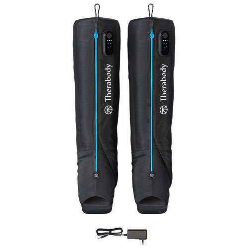 Image 5 of 10.. Therabody RecoveryAir JetBoots Air Massage Boots - Medium - Black
