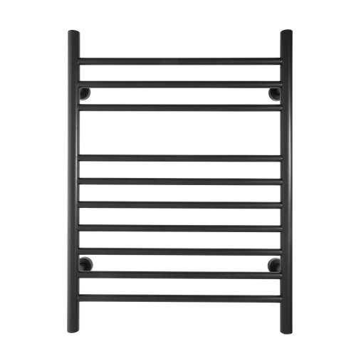WarmlyYours Infinity Electric Towel Warmer 23.6"W x 32"H x 4.75"D, Black, Hardwired or Plug-in