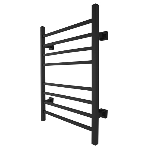 WarmlyYours Sierra Electric Towel Warmer 23.6"W x 31.5"H x 4.3"D, Black, Hardwired or Plug-in