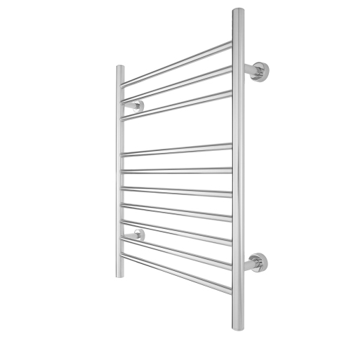 WarmlyYours Infinity Electric Towel Warmer 23.6"W x 32"H x 4.75"D, Polished, Hardwired or Plug-in