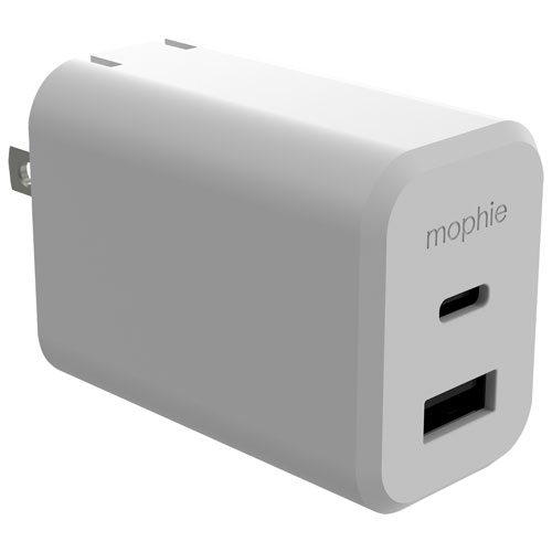 Chargeur mural USB-C GaN double de 42 W de Mophie