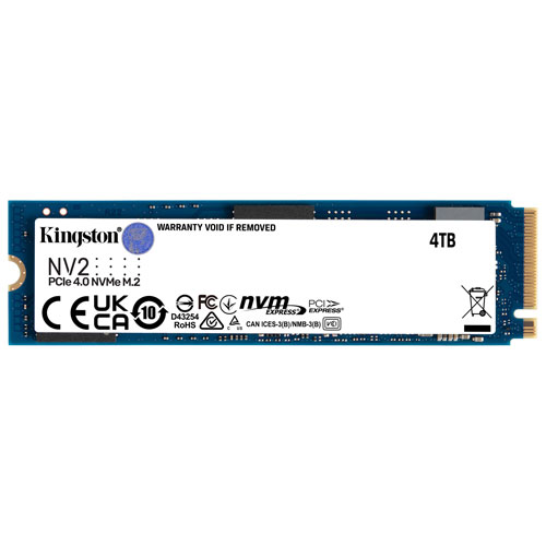 Kingston NV2 4TB PCIe 4.0 NVMe Internal Solid State Drive (SNV2S