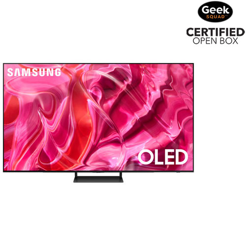 Open Box - Samsung 77" S90C Series 4K UHD HDR OLED Tizen Smart TV (QN77S90CAFXZC) - 2023 - Titan Black