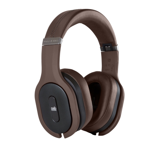 PSB M4U8 MKII Wireless Active Noise Cancelling HD Headphones - Espresso Brown