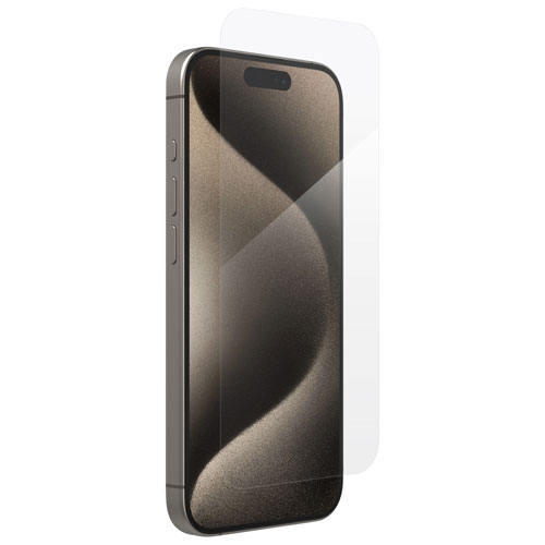 Protecteur d'écran en verre Elite d'InvisibleShield by Zagg pour iPhone 15 Pro
