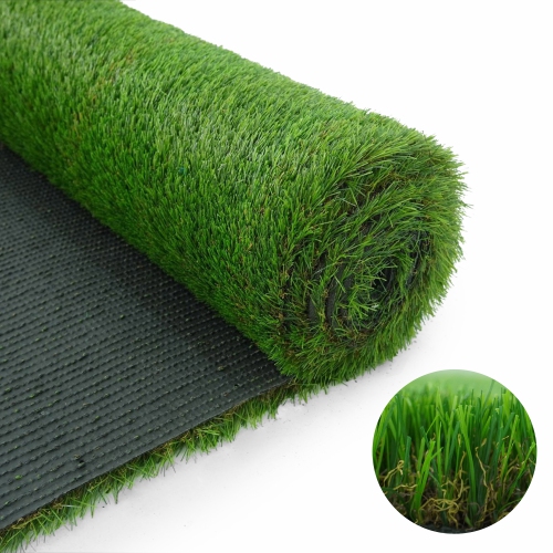 CAPHAUS 3 ft. x 5 ft. Artificial Turf Grass Indoor/Outdoor, Faux Grass Decor, Grass Pad Mat for Pet Dogs, Potty Training with Drainage