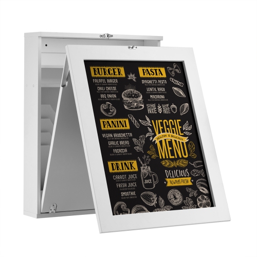 Topbuy Wall Mounted Table Fold Out Convertible Desk With Space Saver Chalkboard White