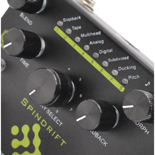 Mosky SPINDRIFT Digital Delay with TAP Guitar Effect Pedal 8 Mode Metal Shell