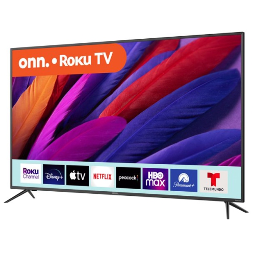 REFURBISHED - Onn. 58” Class 4K UHD (2160P) LED Roku Smart TV HDR (100069454)