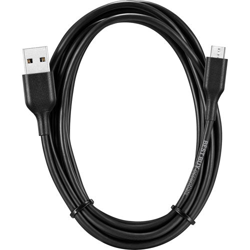 BestBuy Essentials BE-MMA922K-C 9' Micro USB to USB Cable Black by BESTBUY ESSENTIALS - Open Box condition - Image 3