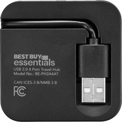 Open Box - BestBuy Essentials BE-PH2A4AT-C USB 2.0 4-Port Travel Hub