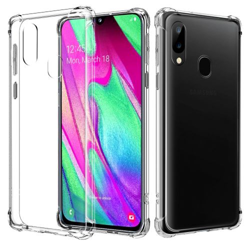 Samsung Galaxy A02s Clear Case Shockproof Tough Gel Transparent Air Cushion Heavy Duty Phone Back Cover