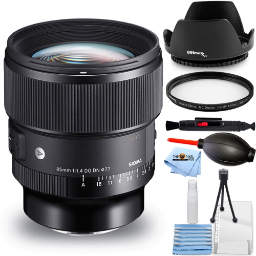 Sigma 85mm f/1.4 DG DN Art Lens for Sony E 322965 - 7PC Accessory