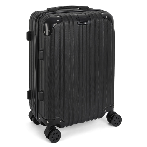 HIKOLAYAE Geometric Collection Hardside Spinner Luggage Sets in Raven Black, 3 Piece - TSA Lock
