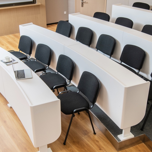 Topbuy Set of 5/10 Conference Room Chairs Stackable Guest Chairs with Upholstered Back & Seat