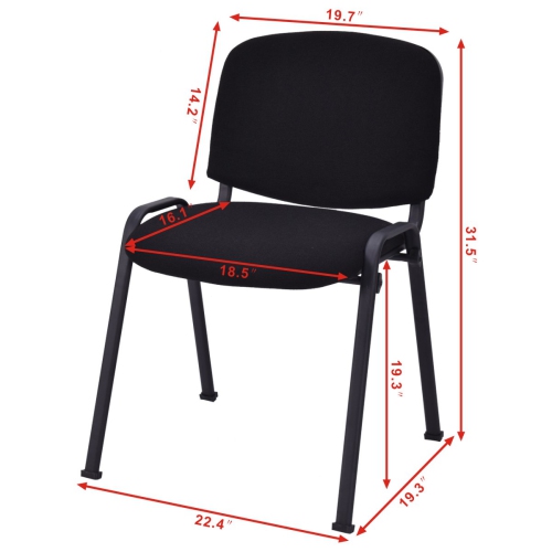 Topbuy Set of 5 Office Meeting Chair Elegant Conference Waiting Guest Reception Chairs