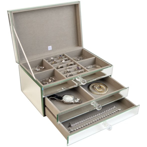 Coffret à bijoux avec miroir Maxine de Gunther Mele et Co