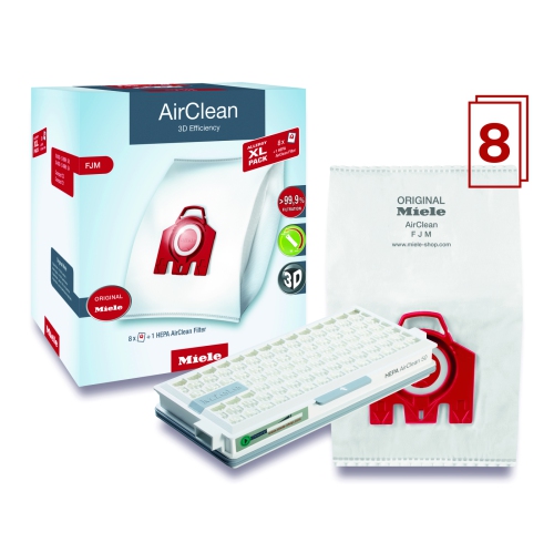 Aspirateur Miele FJM Allergy XL-Pack AirClean 3D Efficiency 8 sacs et filtre HEPA AirClean 1 à prix réduit