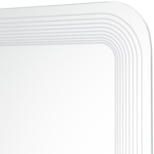 Topbuy Bathroom Wall-Mount Mirror LED Lighting Vanity Makeup Illuminated Mirror w/ Touch Button