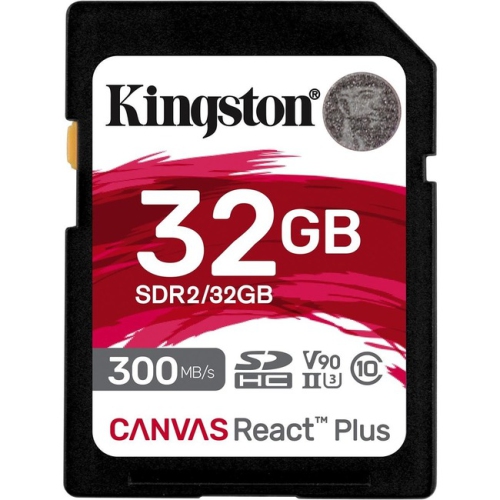 Kingston SDR2 Canvas React Plus 32GB SDHC Card