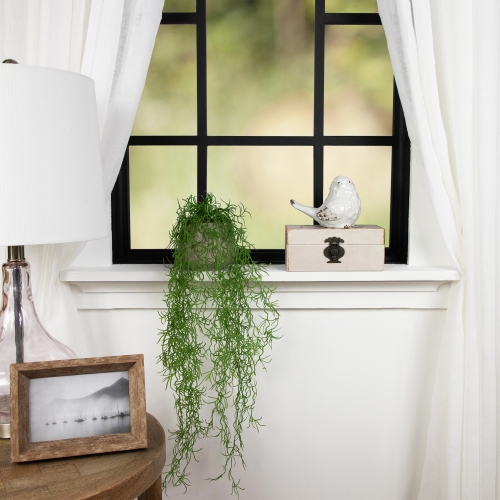 Artificial Cascading Succulent Plant in Gray Stone Pot - 22"