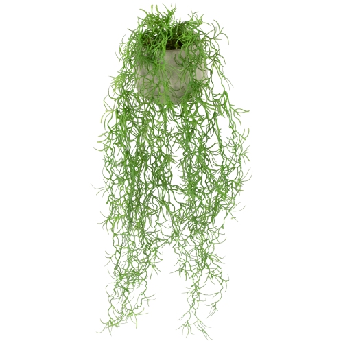 Artificial Cascading Succulent Plant in Gray Stone Pot - 22"