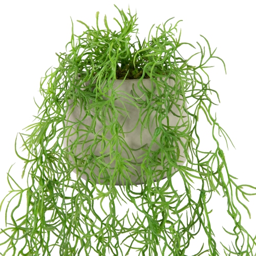 Artificial Cascading Succulent Plant in Gray Stone Pot - 22"