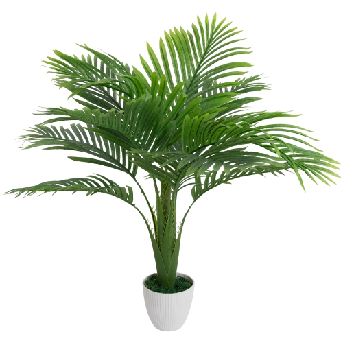 Artificial Areca Palm Tree in a Textured Lined Pot - 36"