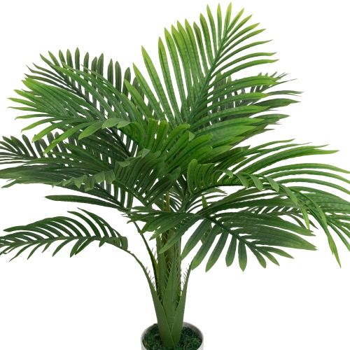 Artificial Areca Palm Tree in a Textured Lined Pot - 36"