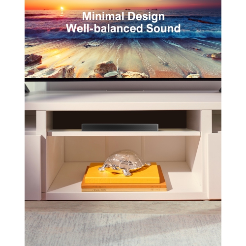 ULTIMEA Nova S40 Sound Bar for TV with Subwoofer, 160W Peak Power, 2.1ch Deep Bass PC Soundbar for Game, Bass Boost, Bluetooth 5.3 TV Sound Bar