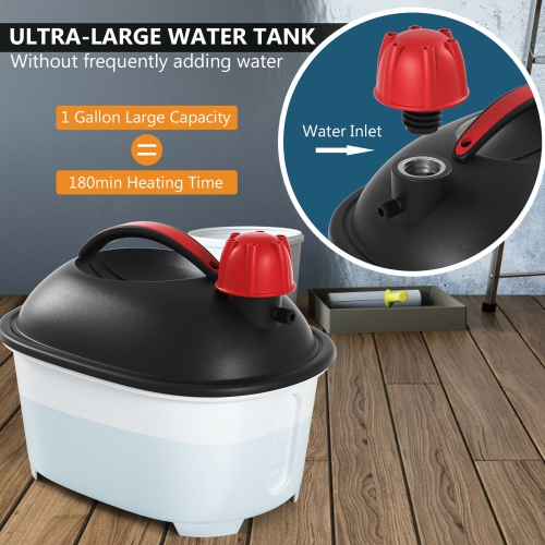 Gymax 1500W Wallpaper Steamer Chemical-free Wallpaper Removal w/ 1 Gallon Reservoir