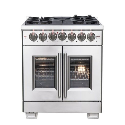 Forno Capriasca 30-Inch Freestanding French Door Dual Fuel Range