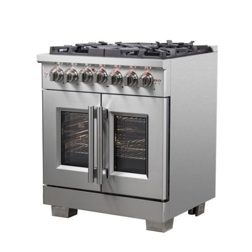 Forno Capriasca 30-Inch Freestanding French Door Dual Fuel Range