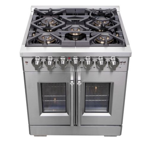 Forno Capriasca 30-Inch Freestanding French Door Dual Fuel Range