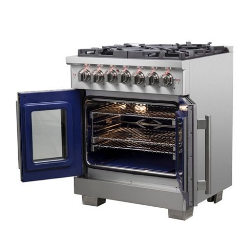 Forno Capriasca 30-Inch Freestanding French Door Dual Fuel Range