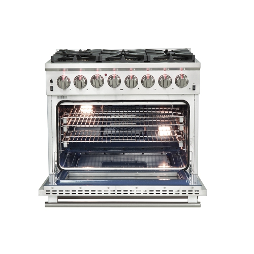 Forno Capriasca Professional 36-inch Freestanding Dual Fuel Electric 240V Oven Range