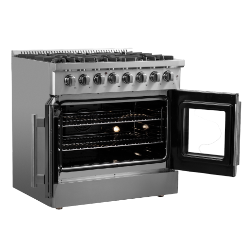 Forno Galiano 36-inch Freestanding French Door Dual Fuel Range