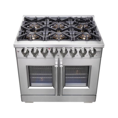 Forno Capriasca 36-inch Freestanding French Door Dual Fuel Range