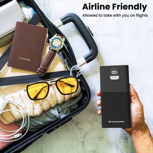 TECHSMARTER 20000mah 45W USB-C Laptop Power Bank with Samsung Super Fast Charging, Portable Charger Compatible with iPhone, Samsung, iPad, MacBook,