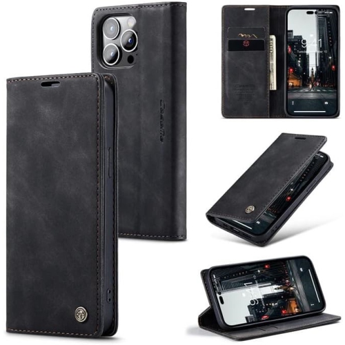 Image 1 de 8.. CaseMe pour iPhone 14 PLUS Étui portefeuille en cuir pu souple Étui à rabat magnétique avec support rabattable étui en cuir avec fentes pour carte