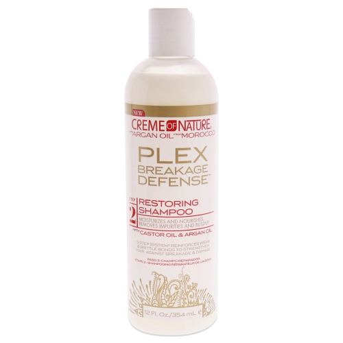 Shampooing Plex Breakage Defense Restoring de Creme of Nature pour unisexe - 12&nbsp;oz Shampoo