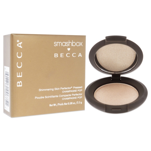 Becca Shimmering Skin Perfector Pressed Highlighter - Champagne Pop by SmashBox for Women - 0.08 oz Highlighter