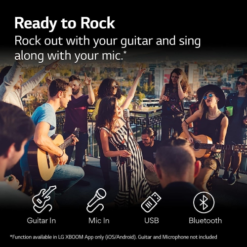 LG XBOOM XL7 Portable Tower Speaker with 250W of Power and Pixel LED Lighting with up to 20 Hrs of Battery Life,Black - Open Box - 10/10 Condition